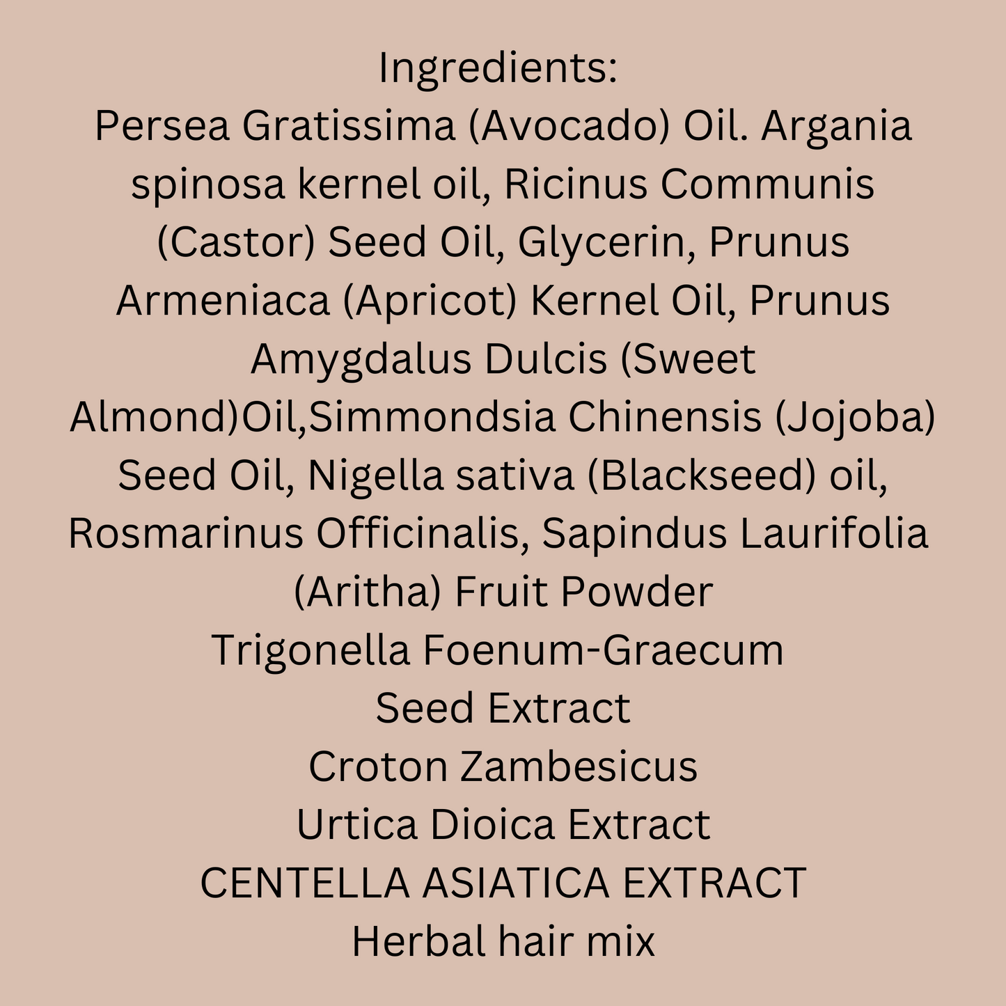 Hair Growth Oil